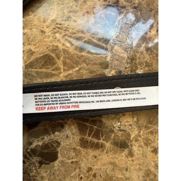 Free People Welcome To The Jungle Black Belt 100% Leather MSRP $98 Size Xs/S - Picture 7 of 9